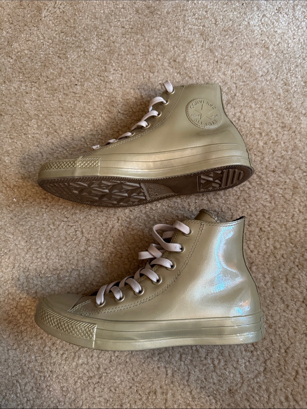 Converse High Top Gold Sneakers - Size 6.5